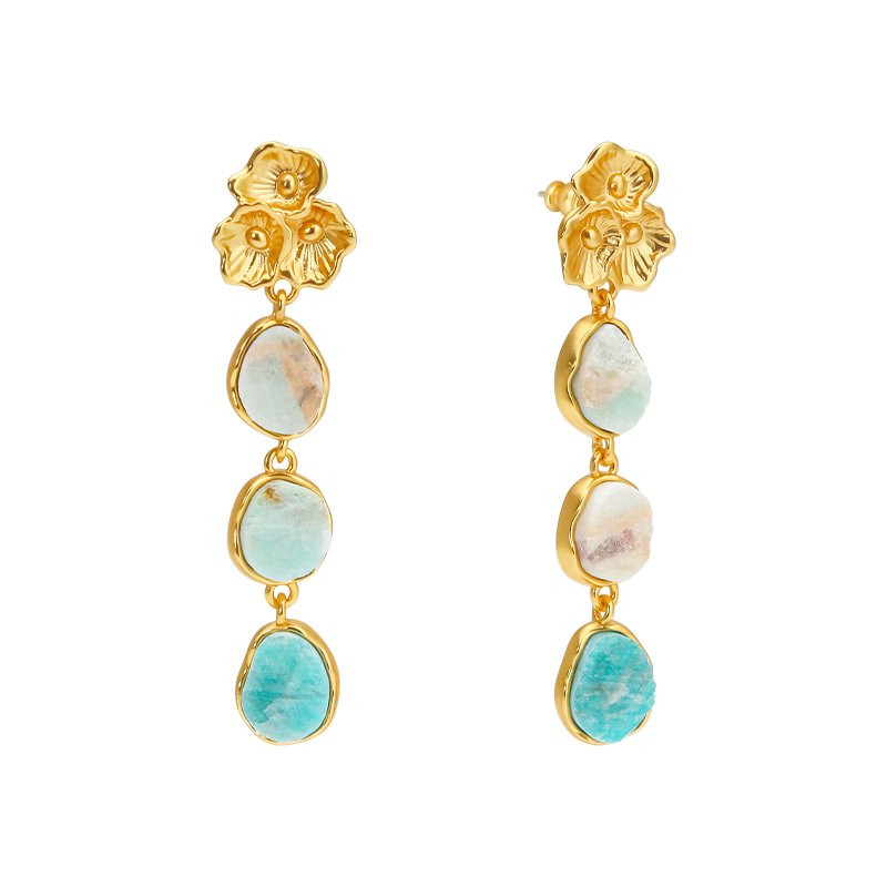 Women'S Fashion Website - IVOG Orecchini pendenti in pietra semipreziosa