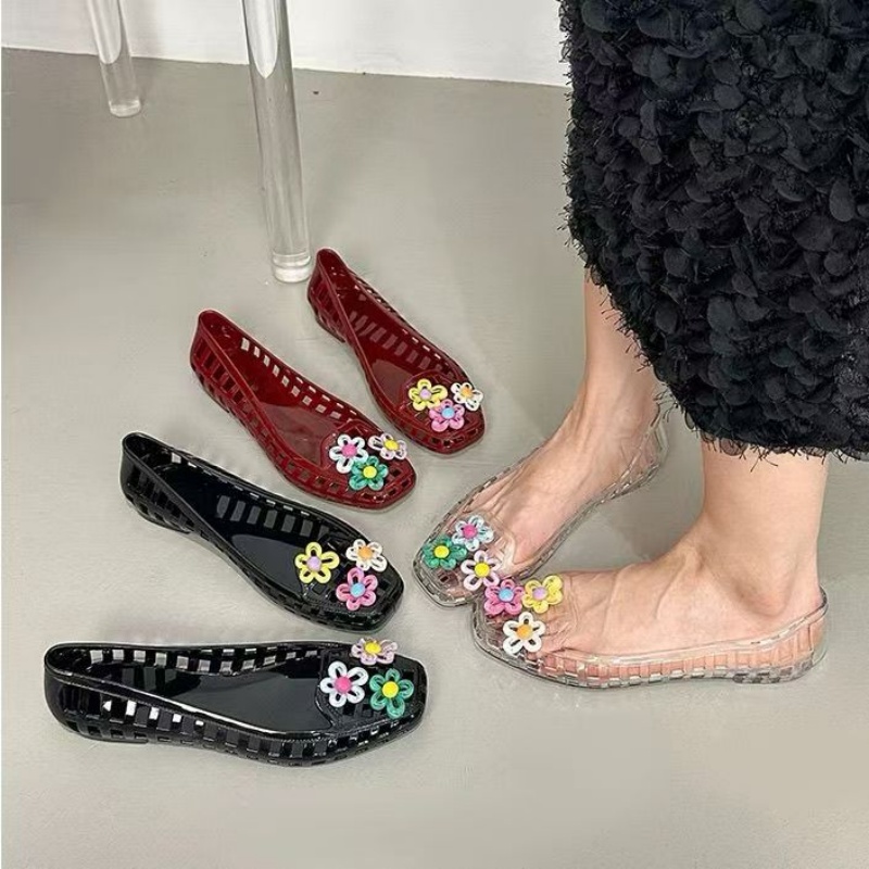 Women'S Fashion Footwear - Scarpe in gelatina traforate kawaii con