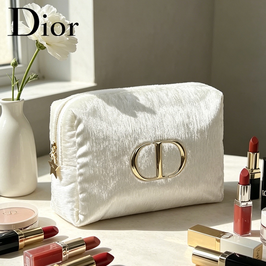 Women Fashion Logo Design - Borsa da viaggio in velluto bianco