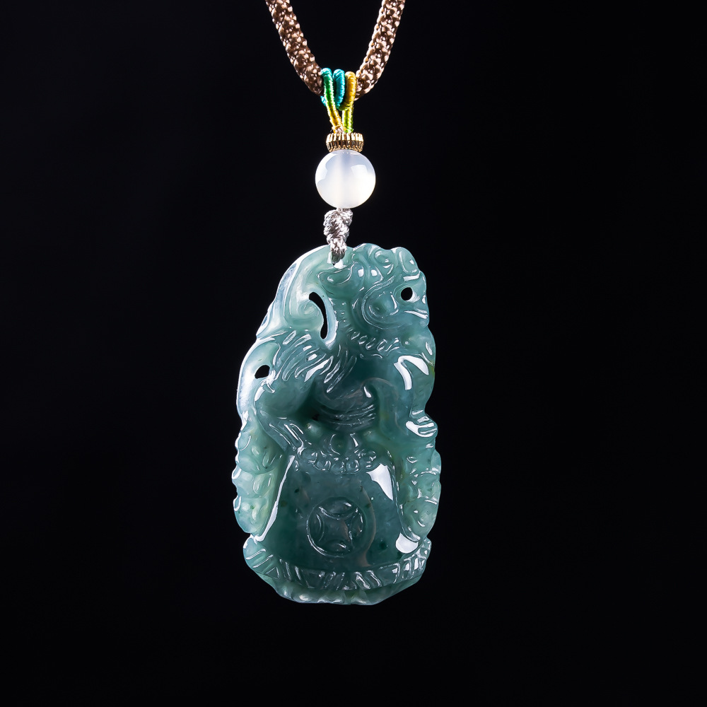 Women'S Fashion Gifts - Ciondolo Pixiu in Giadeite Birmana, Talismani