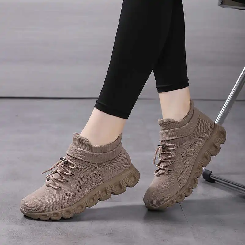Women'S Fashion Tennis Shoes - Stivali da snowboard antiscivolo Tacco alto