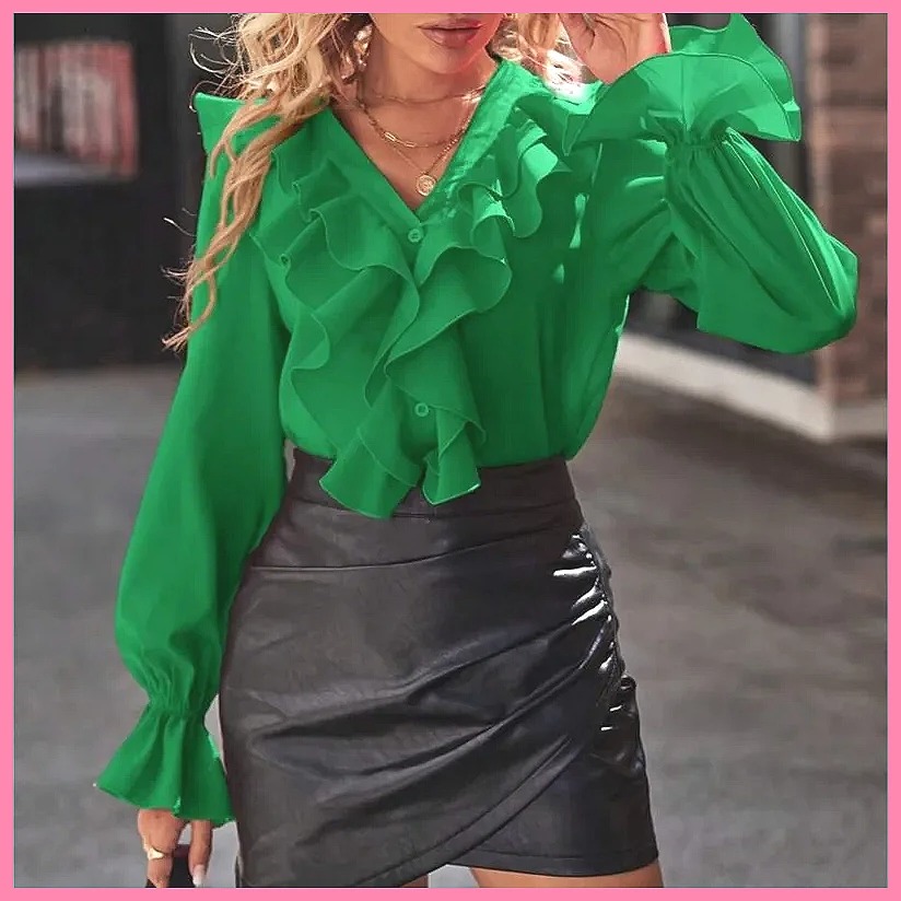 Women Top Fashion - Camicetta Elegante da Donna con Scollo