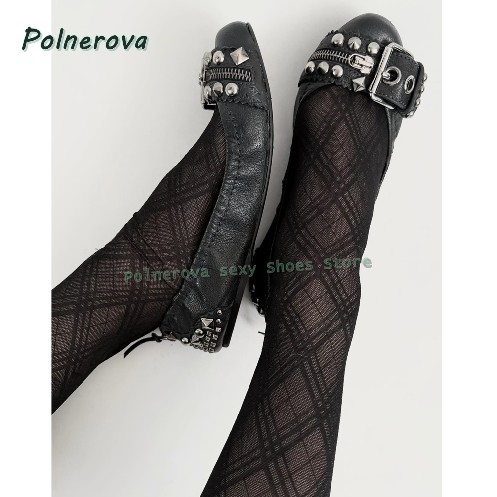Women'S Fashion Footwear - Scarpe Mary Jane con fibbia a