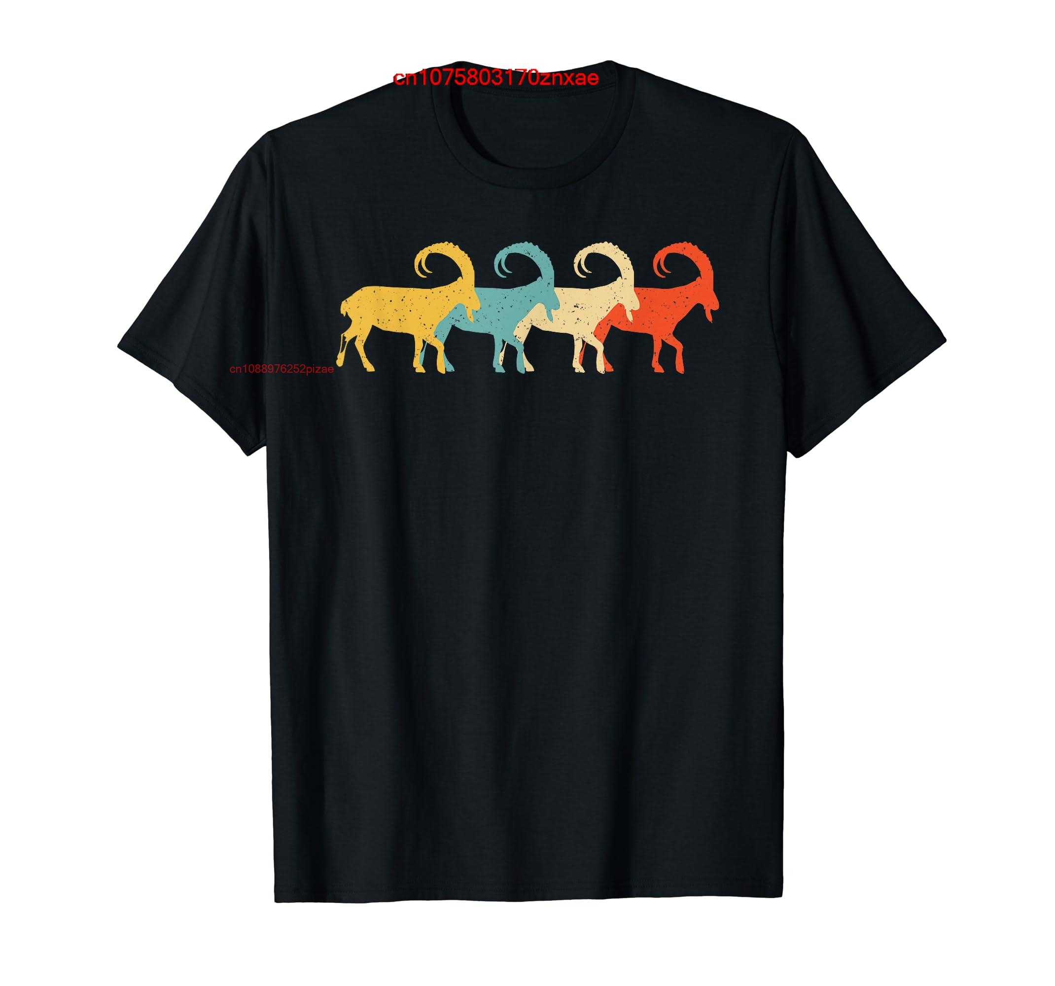 Women'S Fashion Of The 70S - 100% cotone Markhor Vintage Retro Goat