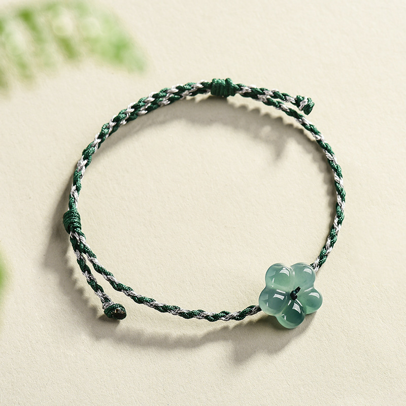 Women'S Fashion Gifts - Bracciale con fiore in giadeite birmana,