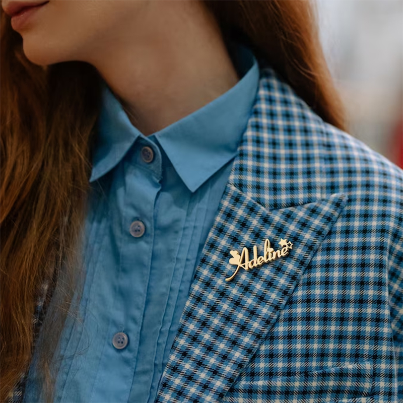 Women Fashion Logo Design - Nuovo nome personalizzato spilla lettere LOGO