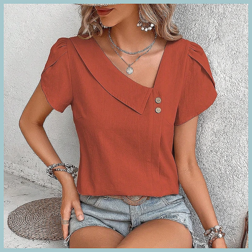 Women Top Fashion - Camicetta Estiva Vintage 2024 per Donna,