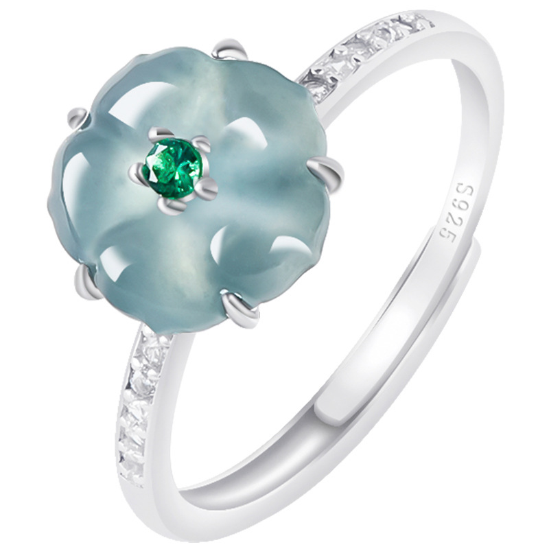 Anelli con Fiori in Giadeite B - Women'S Fashion Gifts recensione e prezzo