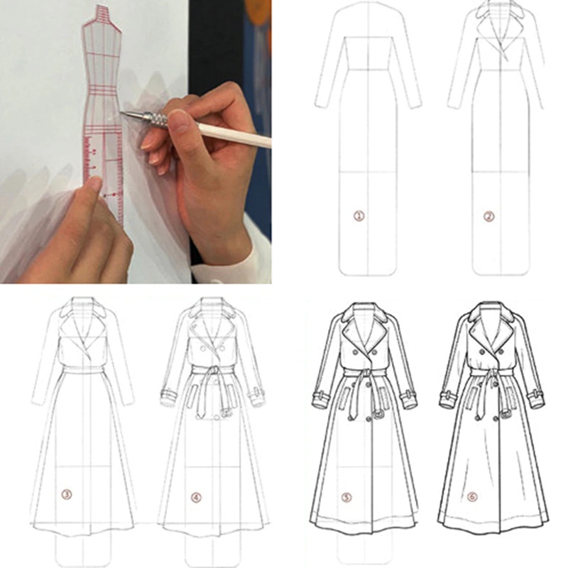 Set di 1 Righello per Disegno  - Women Fashion Figure Template recensione e prezzo