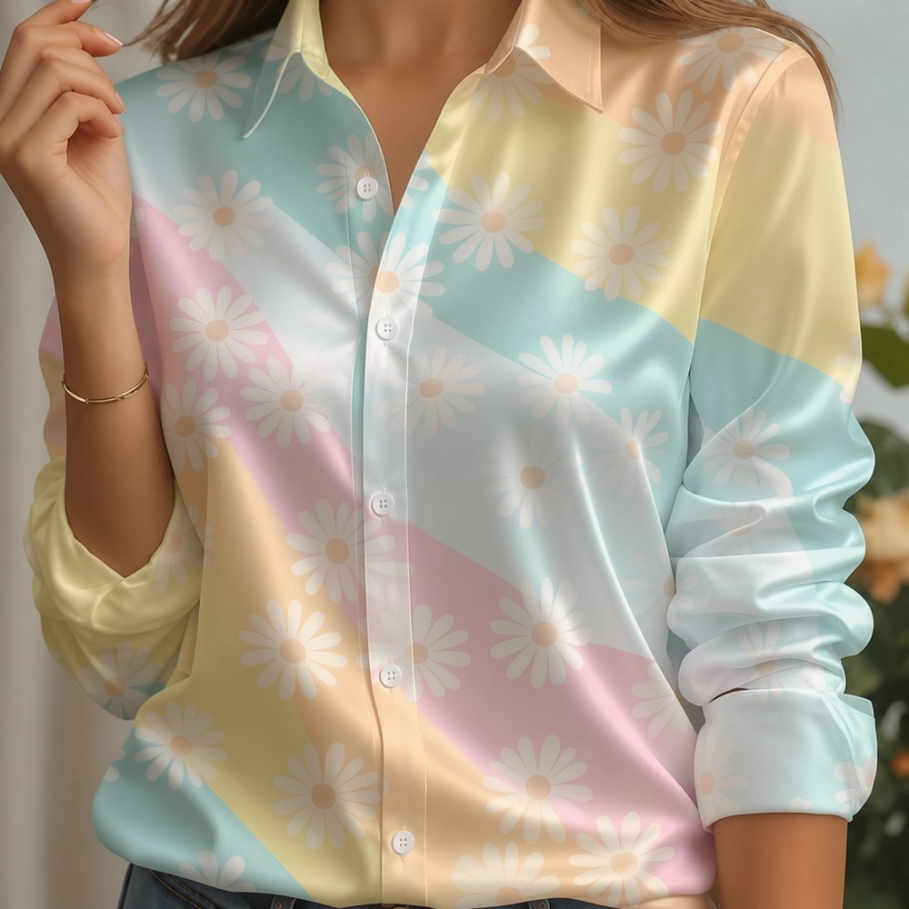 Camicia da donna in raso con c - Women Top Fashion recensione e prezzo