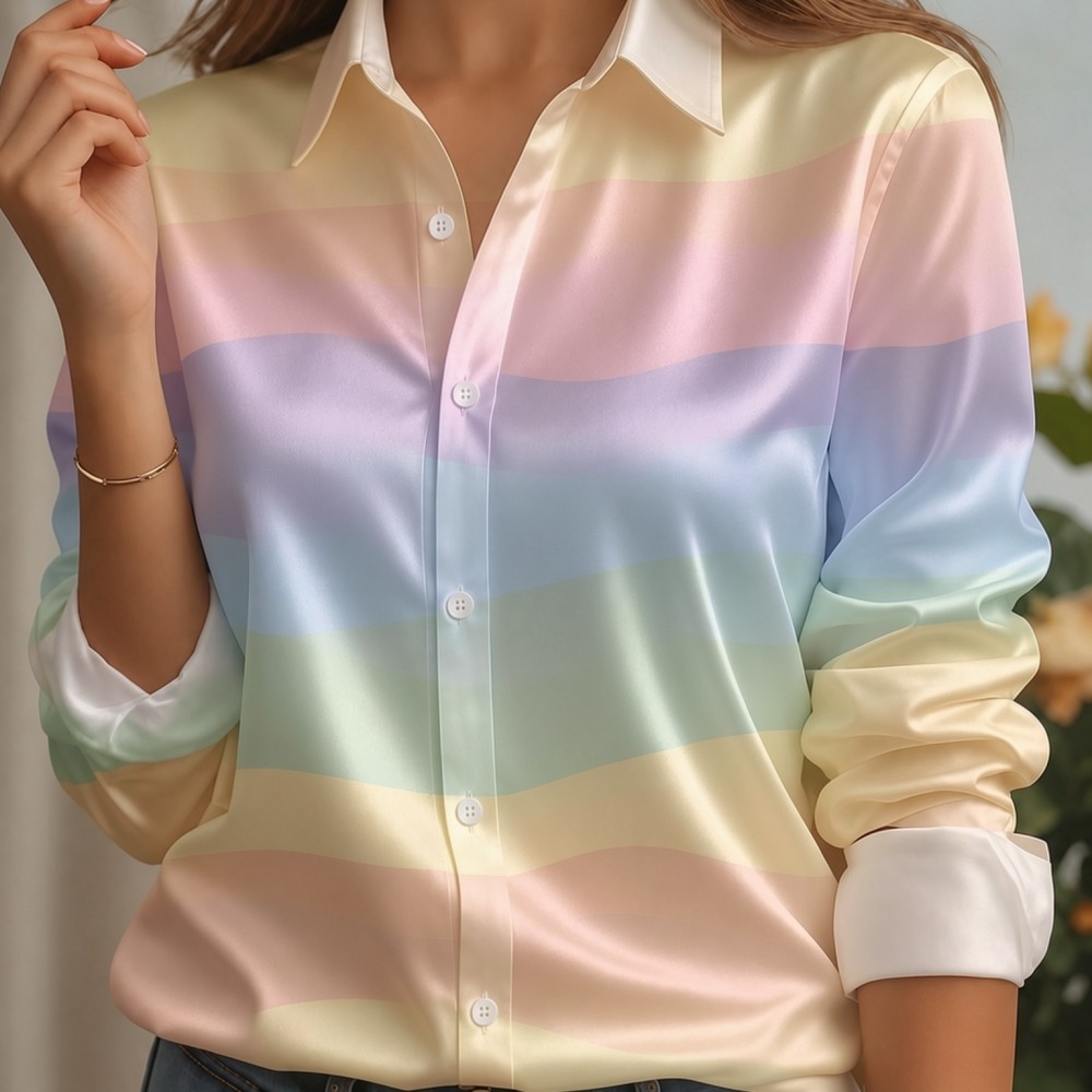 Camicia da donna in raso con c - Women Top Fashion recensione e prezzo