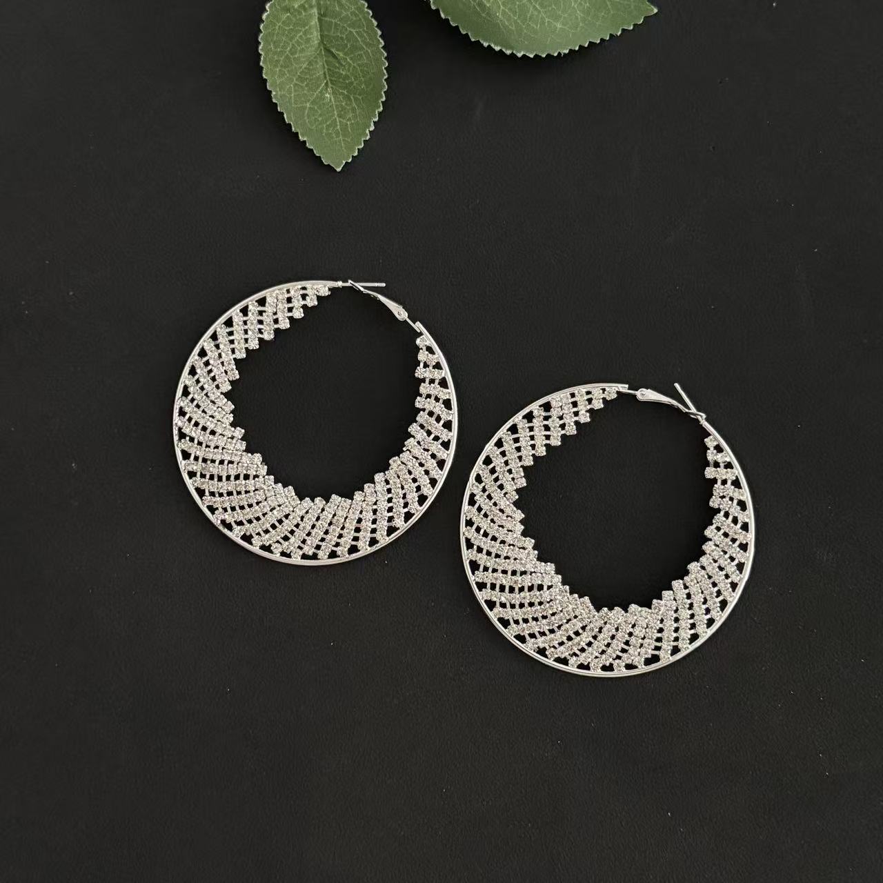 Orecchini a cerchio con diaman - Women'S Fashion Earrings recensione e prezzo