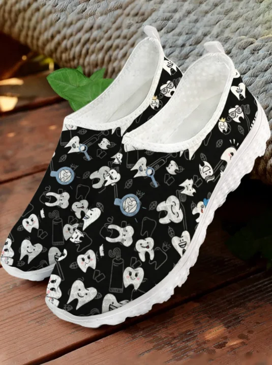 Sneakers Bianche con Stampa di - Women'S Fashion Tennis Shoes recensione e prezzo