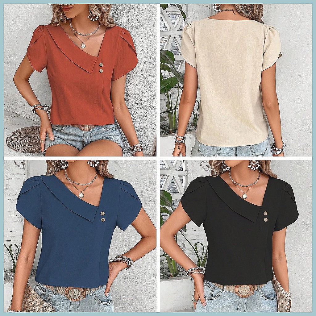 Camicetta Estiva Vintage 2024  - Women Top Fashion recensione e prezzo